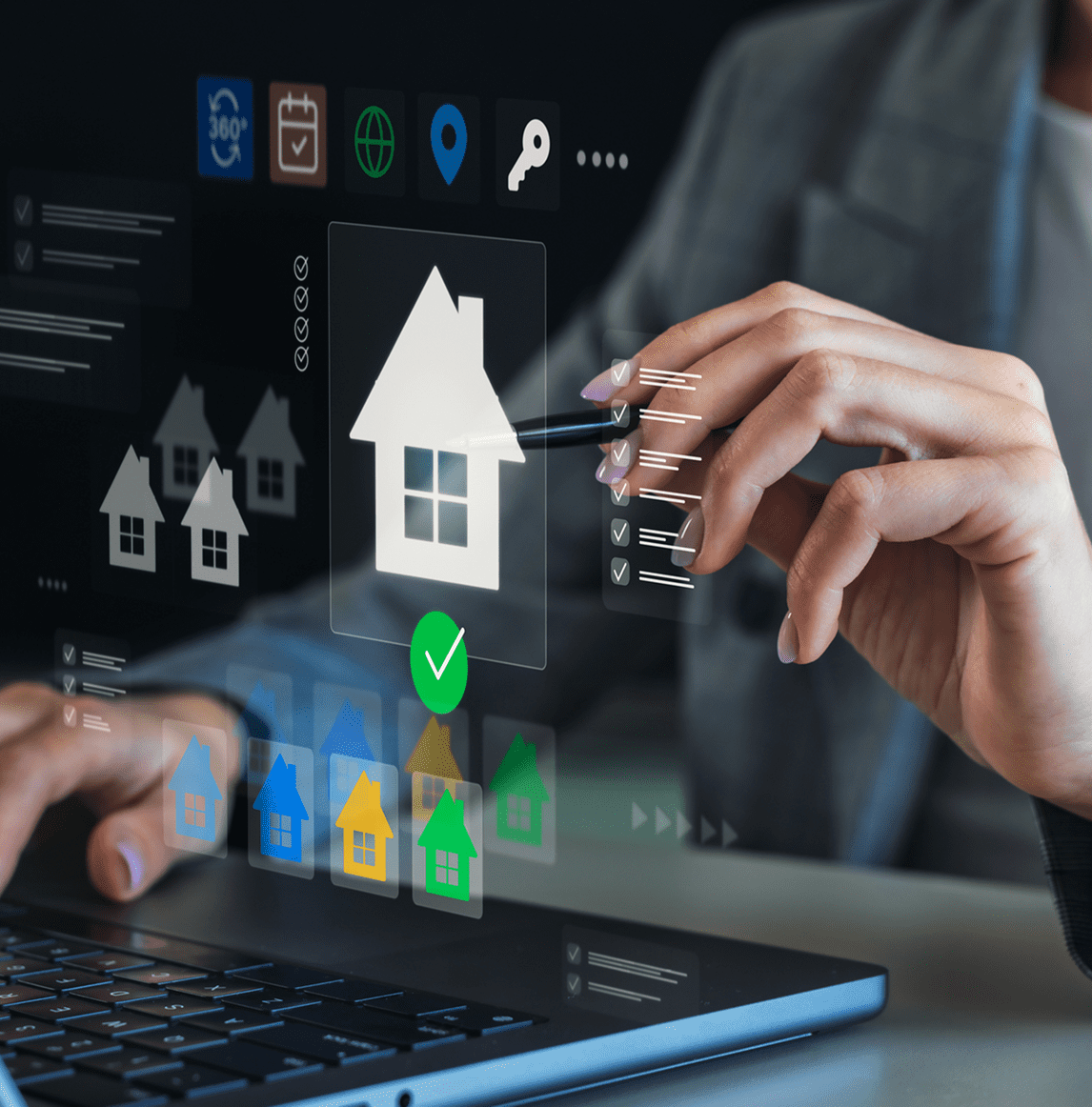 Digital property management interface